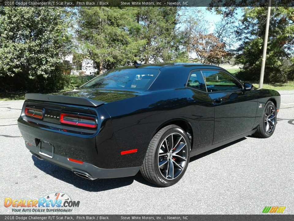 2018 Dodge Challenger R/T Scat Pack Pitch Black / Black Photo #6