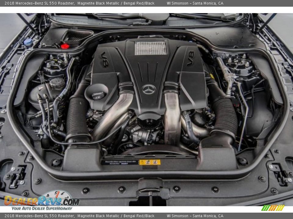 2018 Mercedes-Benz SL 550 Roadster 4.7 Liter DI biturbo DOHC 32-Valve VVT V8 Engine Photo #8