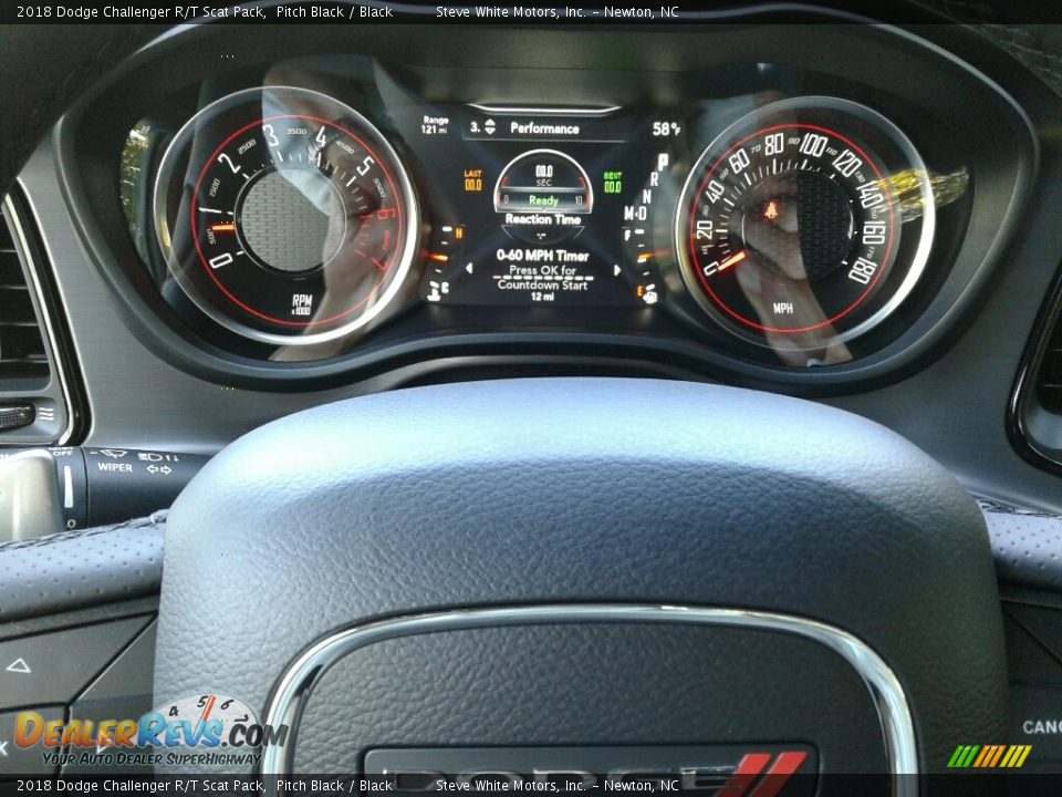 2018 Dodge Challenger R/T Scat Pack Pitch Black / Black Photo #18