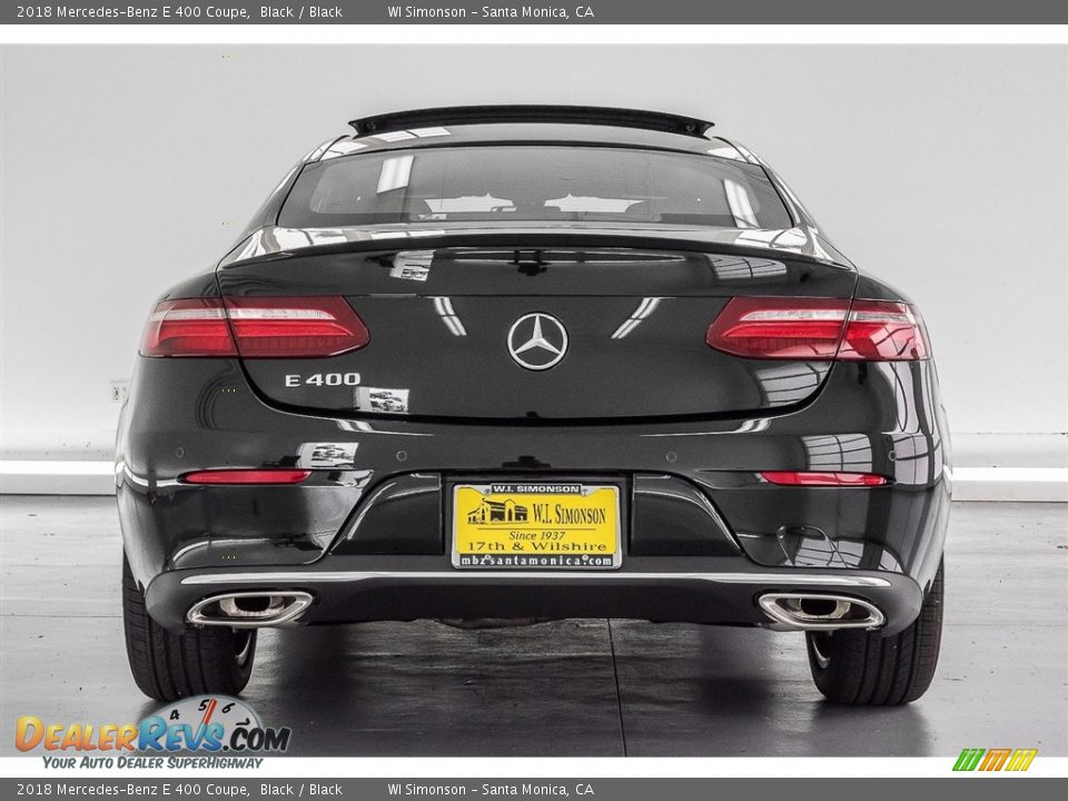 2018 Mercedes-Benz E 400 Coupe Black / Black Photo #4