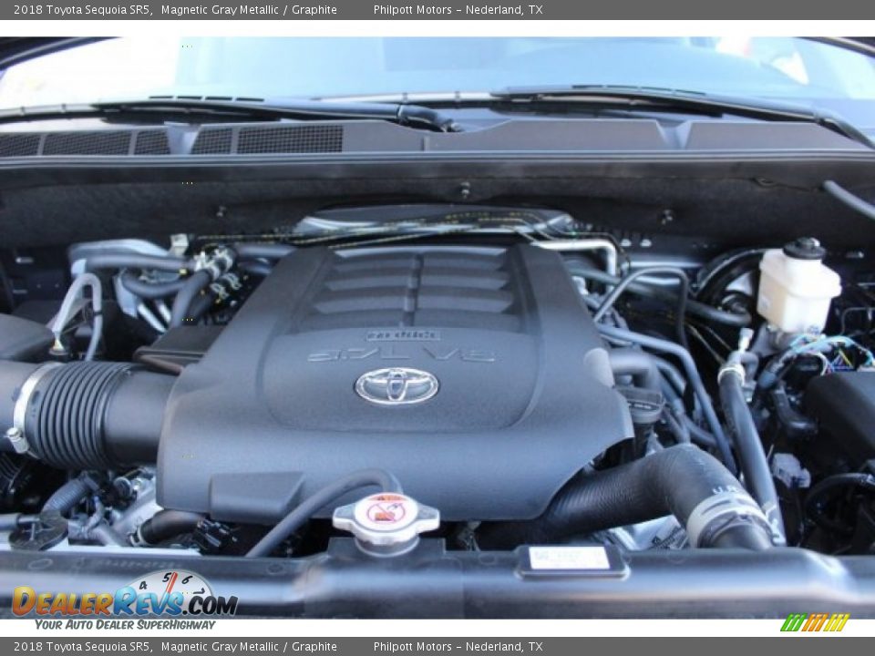 2018 Toyota Sequoia SR5 Magnetic Gray Metallic / Graphite Photo #25