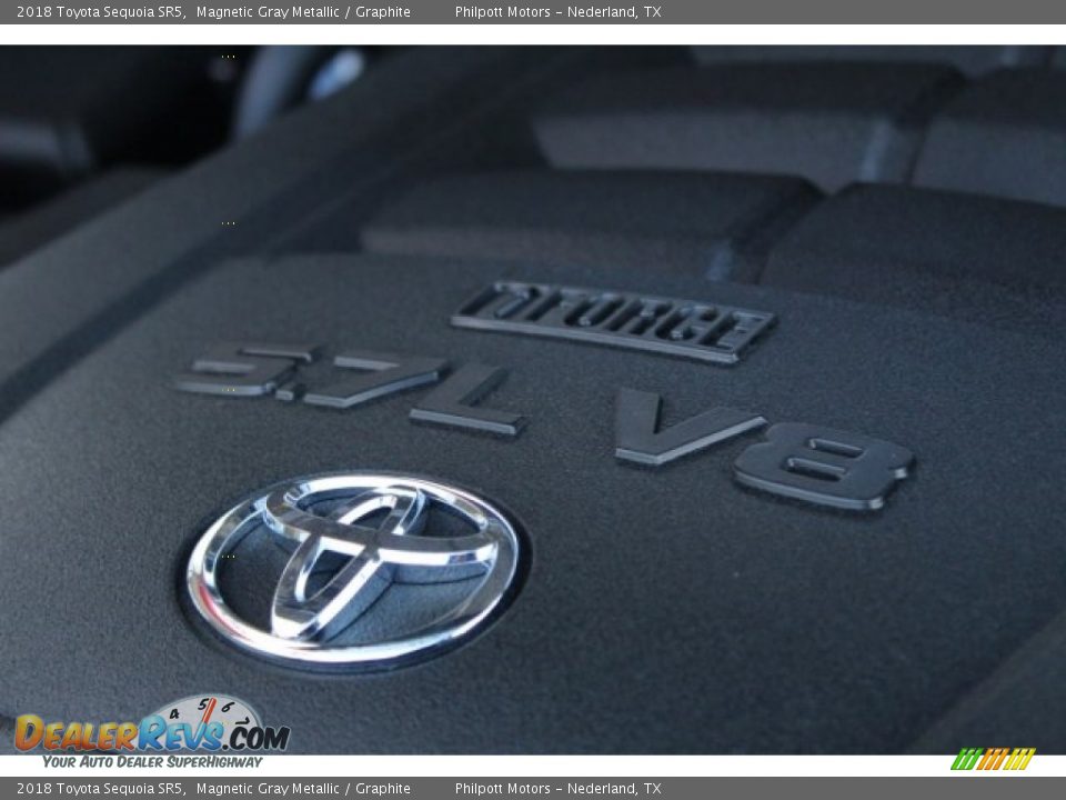 2018 Toyota Sequoia SR5 Magnetic Gray Metallic / Graphite Photo #26