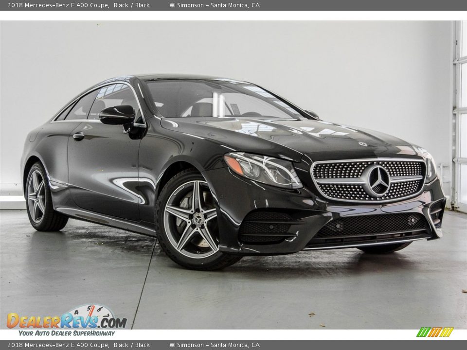 2018 Mercedes-Benz E 400 Coupe Black / Black Photo #12