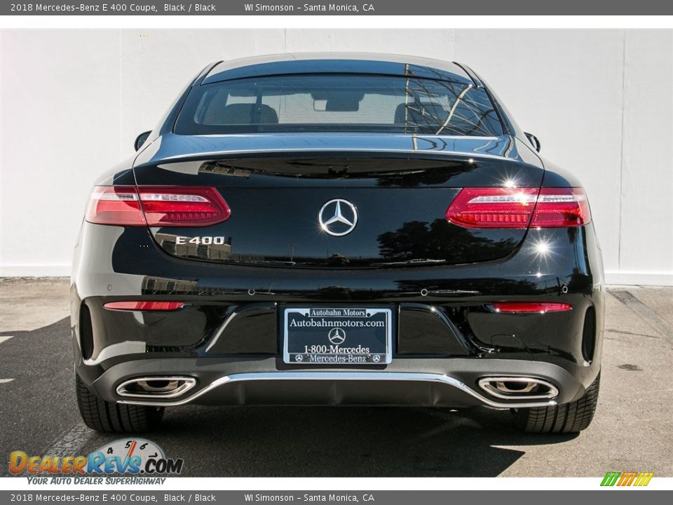 2018 Mercedes-Benz E 400 Coupe Black / Black Photo #4