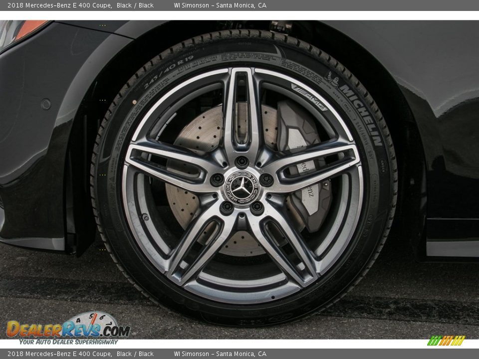 2018 Mercedes-Benz E 400 Coupe Black / Black Photo #10