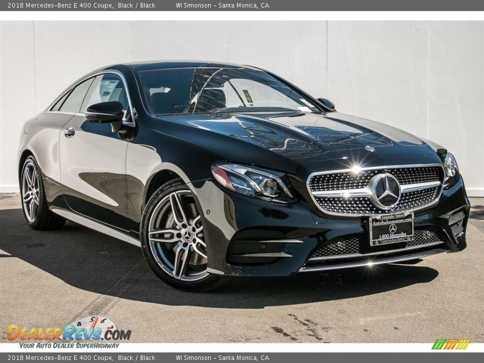2018 Mercedes-Benz E 400 Coupe Black / Black Photo #12
