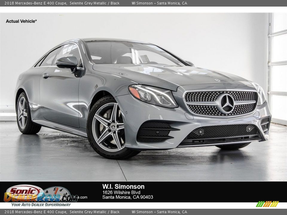 2018 Mercedes-Benz E 400 Coupe Selenite Grey Metallic / Black Photo #1