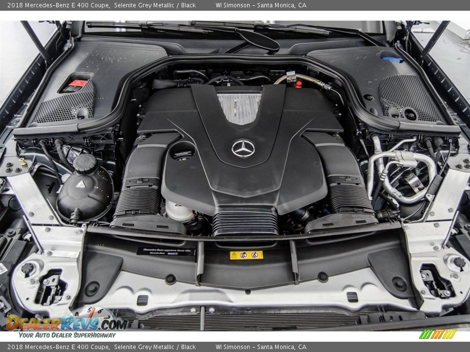 2018 Mercedes-Benz E 400 Coupe Selenite Grey Metallic / Black Photo #8