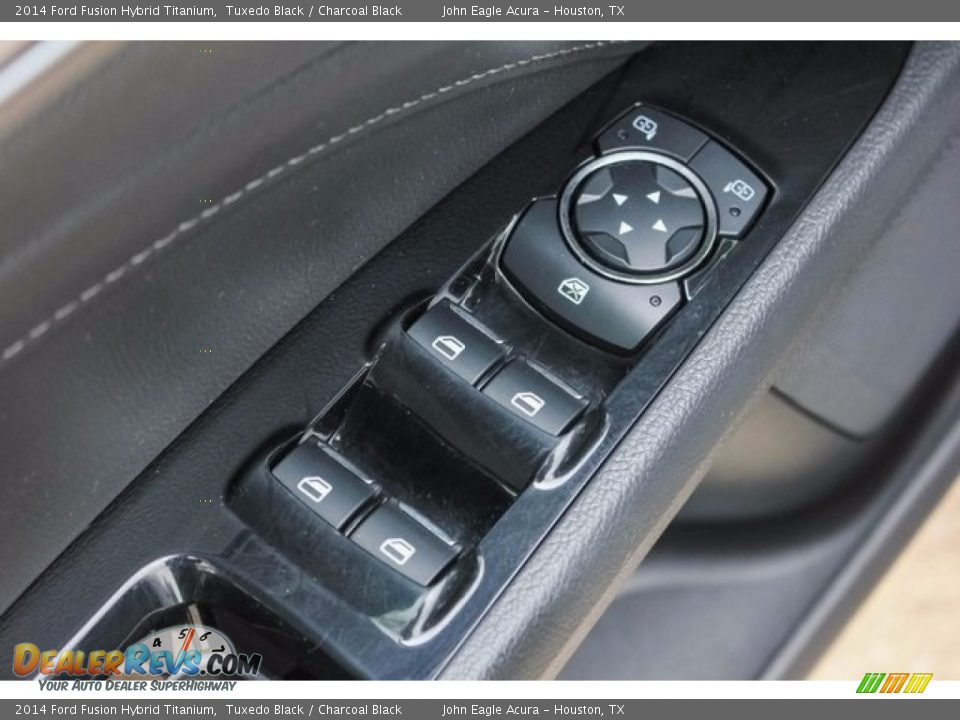 2014 Ford Fusion Hybrid Titanium Tuxedo Black / Charcoal Black Photo #19
