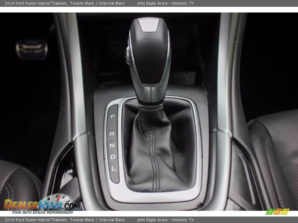 2014 Ford Fusion Hybrid Titanium Tuxedo Black / Charcoal Black Photo #35
