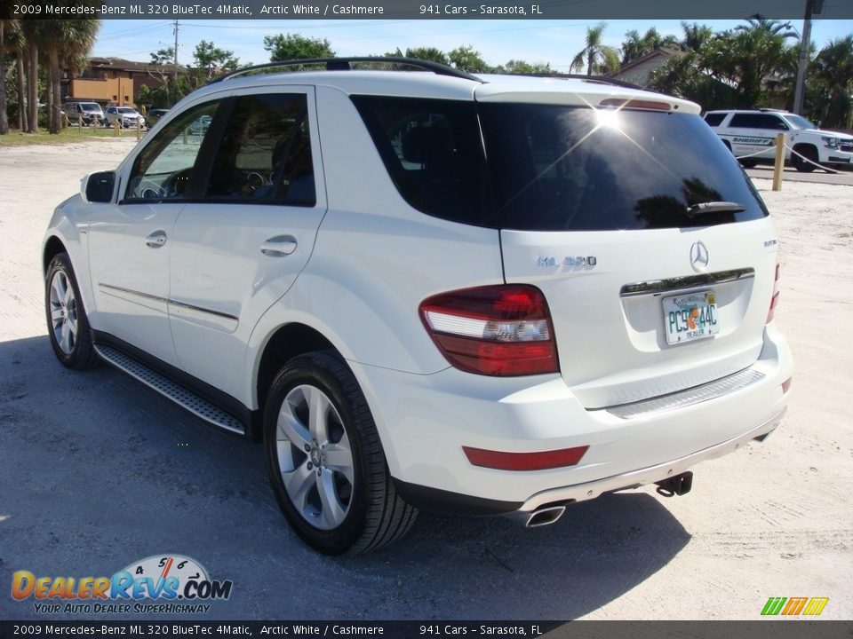 2009 Mercedes-Benz ML 320 BlueTec 4Matic Arctic White / Cashmere Photo #5