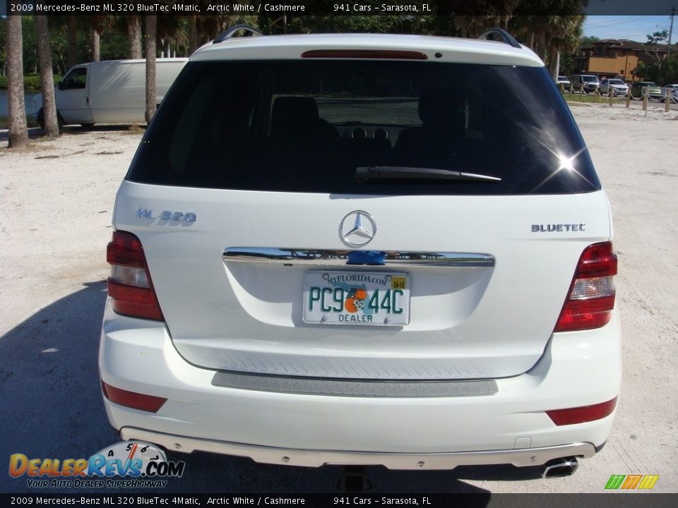 2009 Mercedes-Benz ML 320 BlueTec 4Matic Arctic White / Cashmere Photo #6