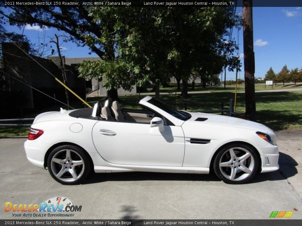 2013 Mercedes-Benz SLK 250 Roadster Arctic White / Sahara Beige Photo #6