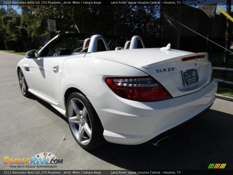 2013 Mercedes-Benz SLK 250 Roadster Arctic White / Sahara Beige Photo #12