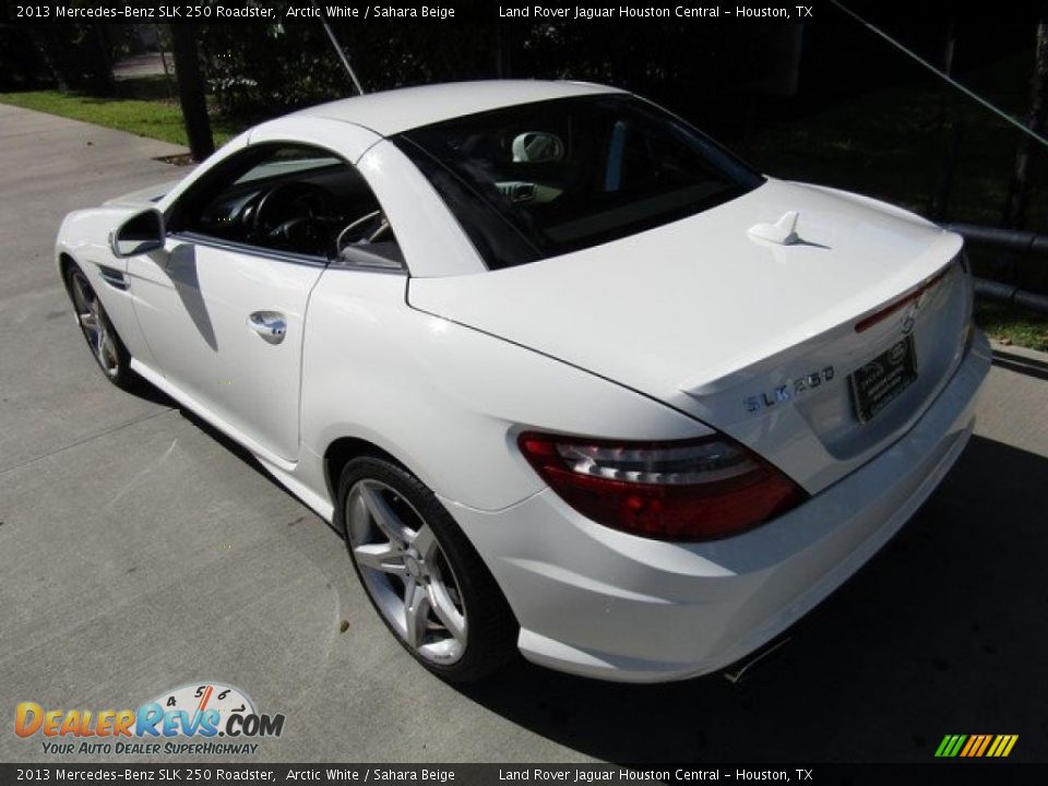 2013 Mercedes-Benz SLK 250 Roadster Arctic White / Sahara Beige Photo #13