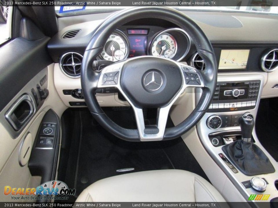 2013 Mercedes-Benz SLK 250 Roadster Arctic White / Sahara Beige Photo #15