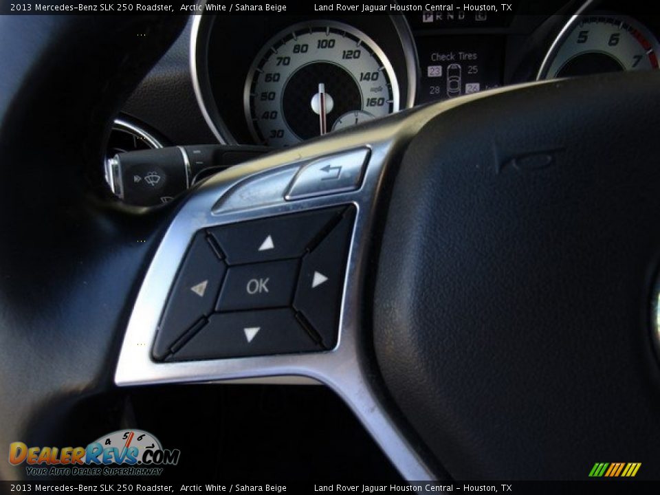 2013 Mercedes-Benz SLK 250 Roadster Arctic White / Sahara Beige Photo #23