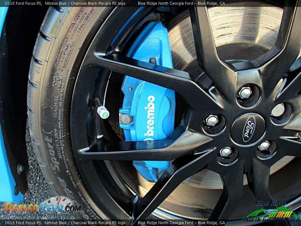 2016 Ford Focus RS Nitrous Blue / Charcoal Black Recaro RS logo Photo #10