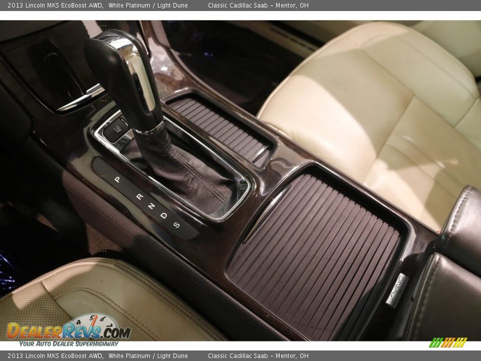 2013 Lincoln MKS EcoBoost AWD White Platinum / Light Dune Photo #14