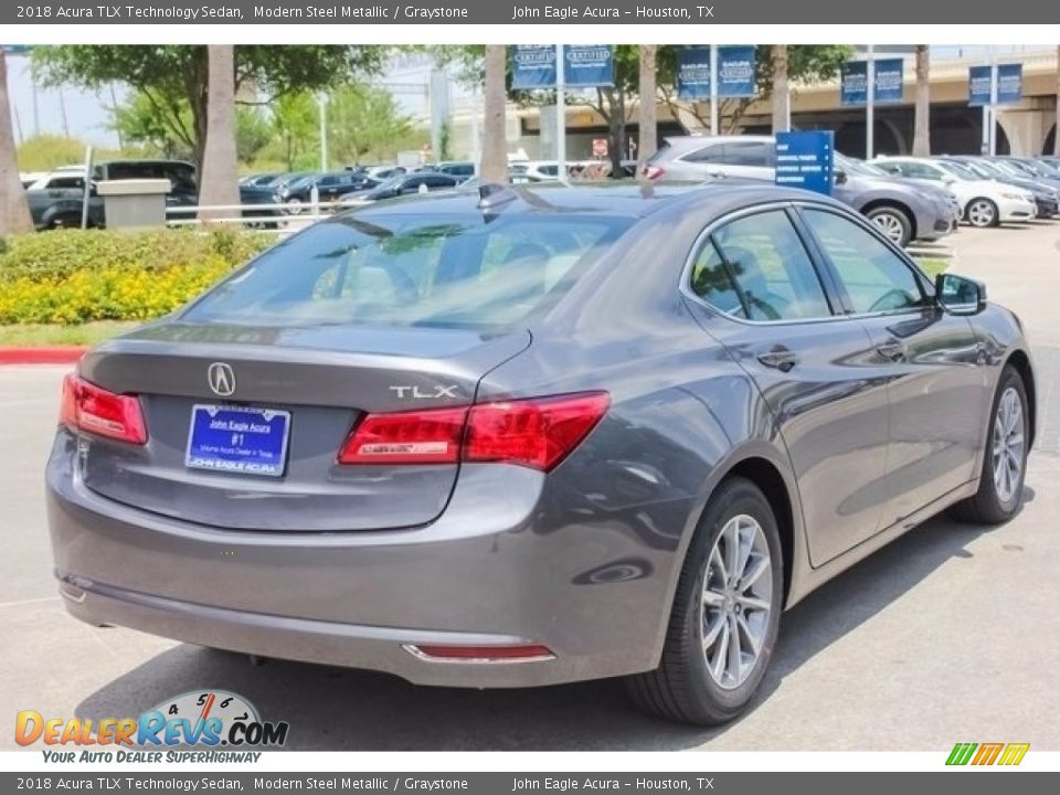 2018 Acura TLX Technology Sedan Modern Steel Metallic / Graystone Photo #7