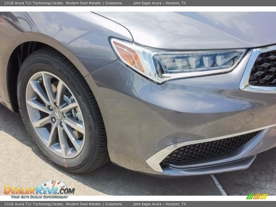 2018 Acura TLX Technology Sedan Modern Steel Metallic / Graystone Photo #10