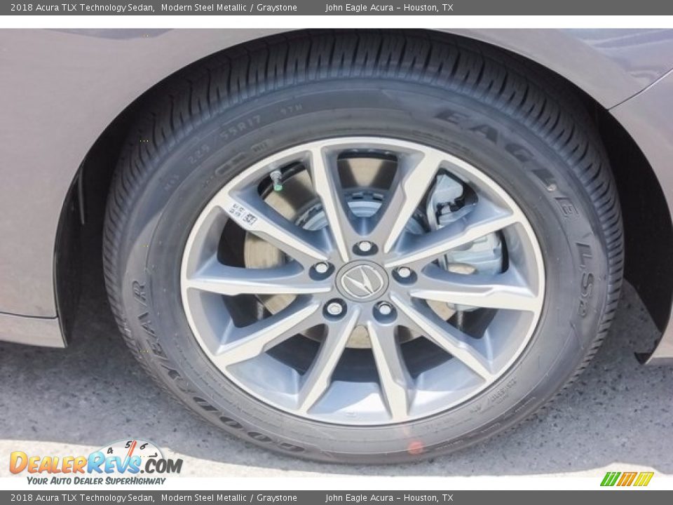 2018 Acura TLX Technology Sedan Modern Steel Metallic / Graystone Photo #11