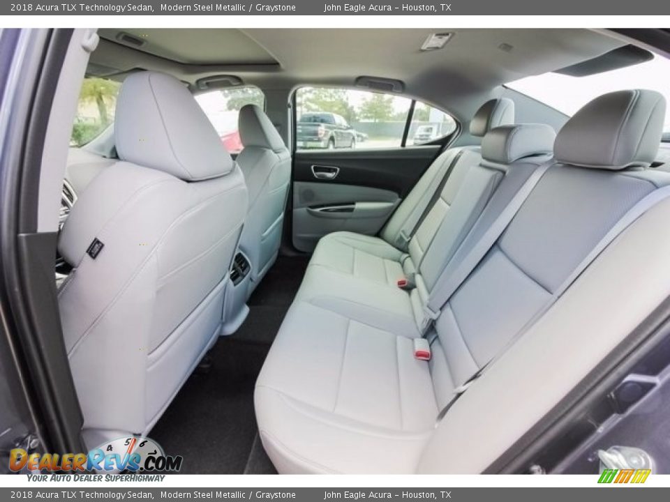 2018 Acura TLX Technology Sedan Modern Steel Metallic / Graystone Photo #17