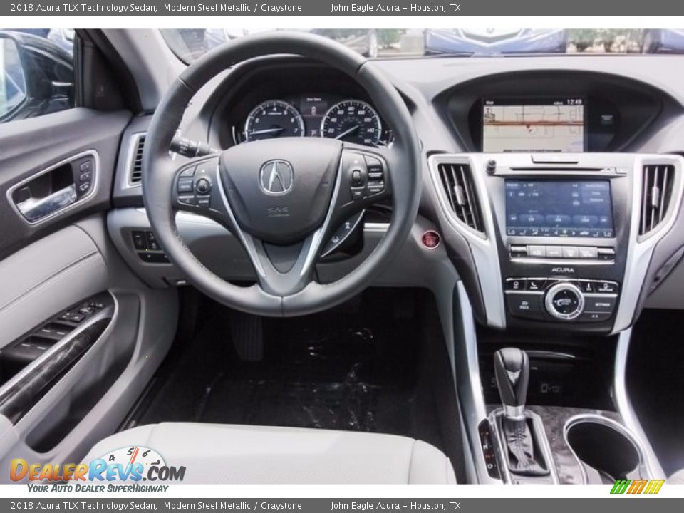 2018 Acura TLX Technology Sedan Modern Steel Metallic / Graystone Photo #24
