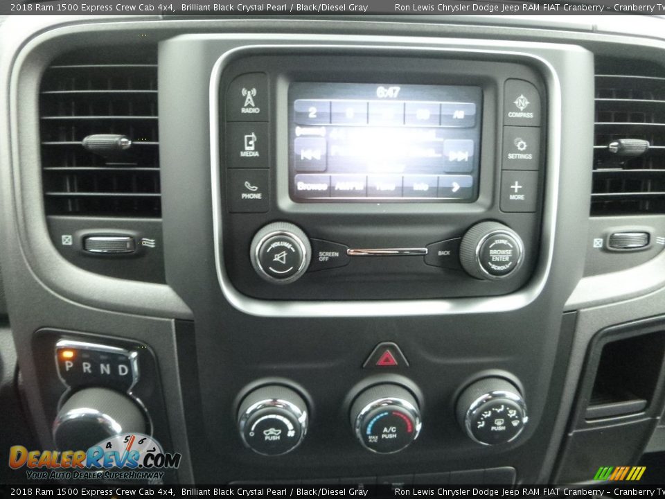 2018 Ram 1500 Express Crew Cab 4x4 Brilliant Black Crystal Pearl / Black/Diesel Gray Photo #18