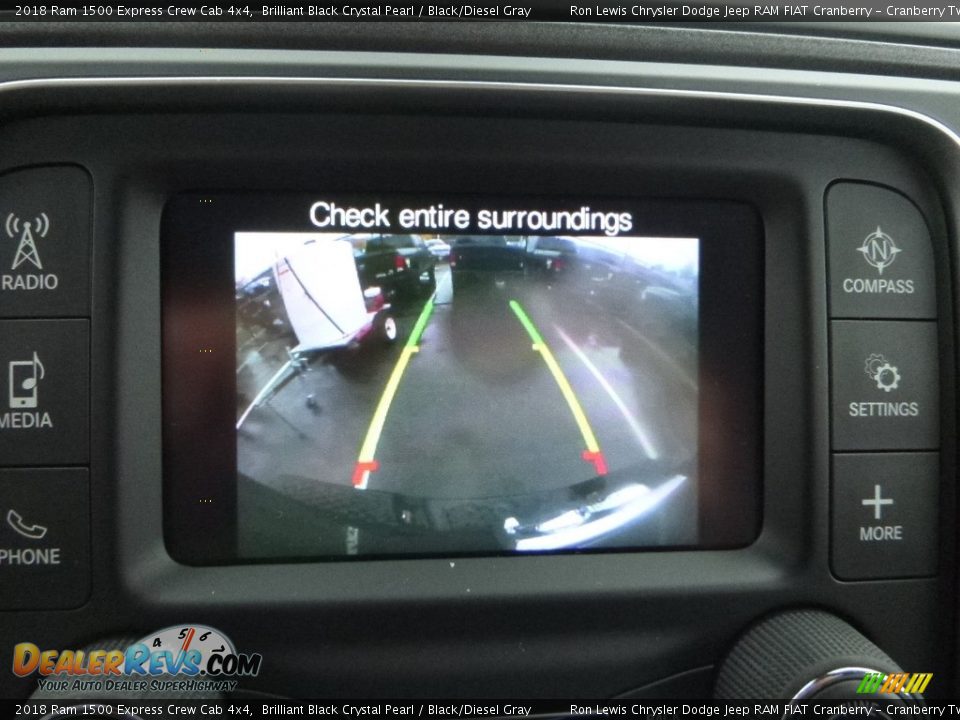 2018 Ram 1500 Express Crew Cab 4x4 Brilliant Black Crystal Pearl / Black/Diesel Gray Photo #19