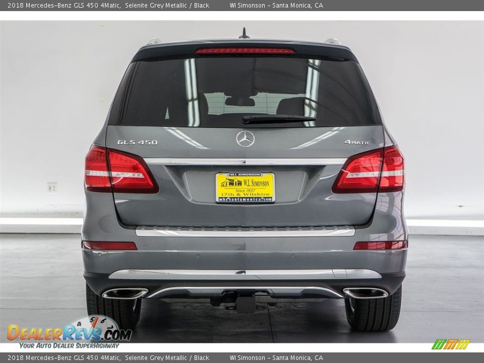 2018 Mercedes-Benz GLS 450 4Matic Selenite Grey Metallic / Black Photo #4