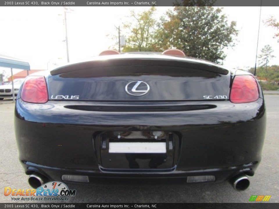 2003 Lexus SC 430 Black Onyx / Saddle Photo #9
