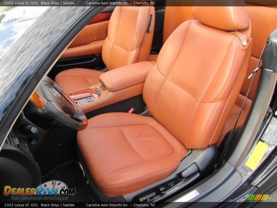 2003 Lexus SC 430 Black Onyx / Saddle Photo #20