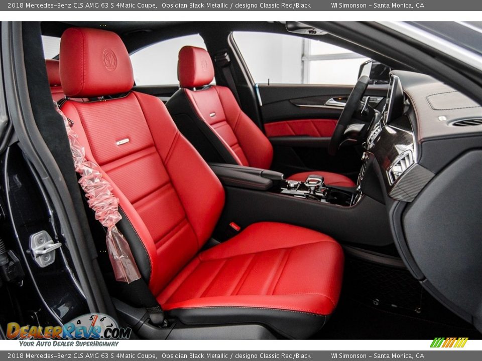 designo Classic Red/Black Interior - 2018 Mercedes-Benz CLS AMG 63 S 4Matic Coupe Photo #2