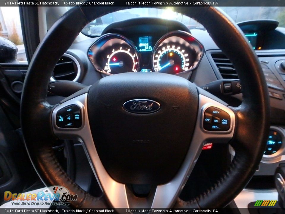 2014 Ford Fiesta SE Hatchback Tuxedo Black / Charcoal Black Photo #22