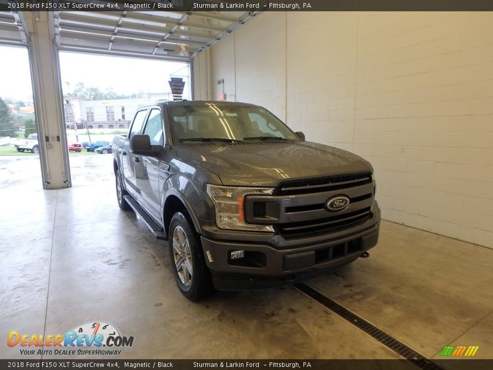 2018 Ford F150 XLT SuperCrew 4x4 Magnetic / Black Photo #1