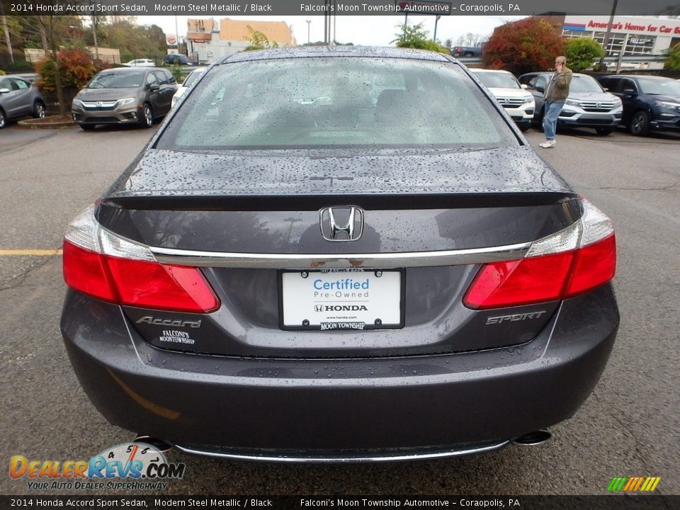 2014 Honda Accord Sport Sedan Modern Steel Metallic / Black Photo #4