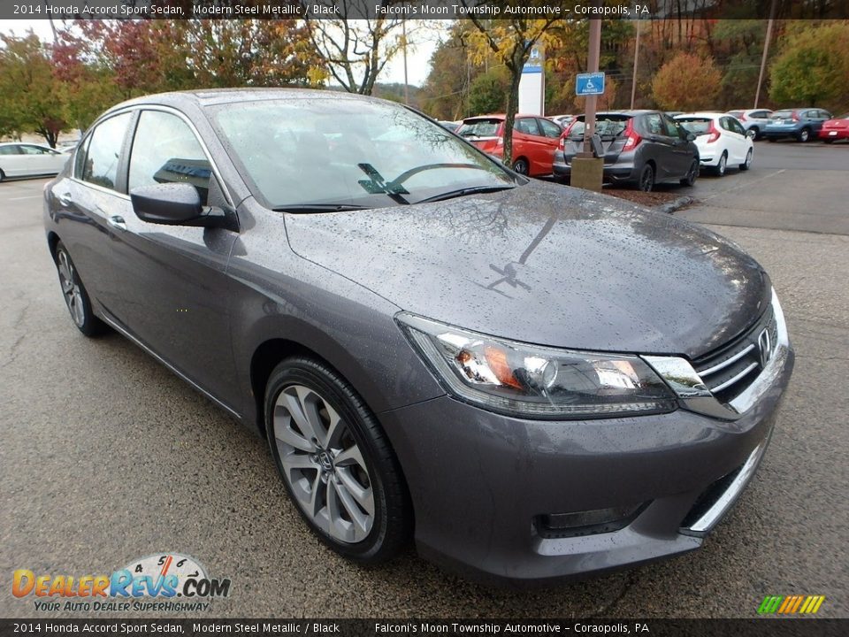 2014 Honda Accord Sport Sedan Modern Steel Metallic / Black Photo #7