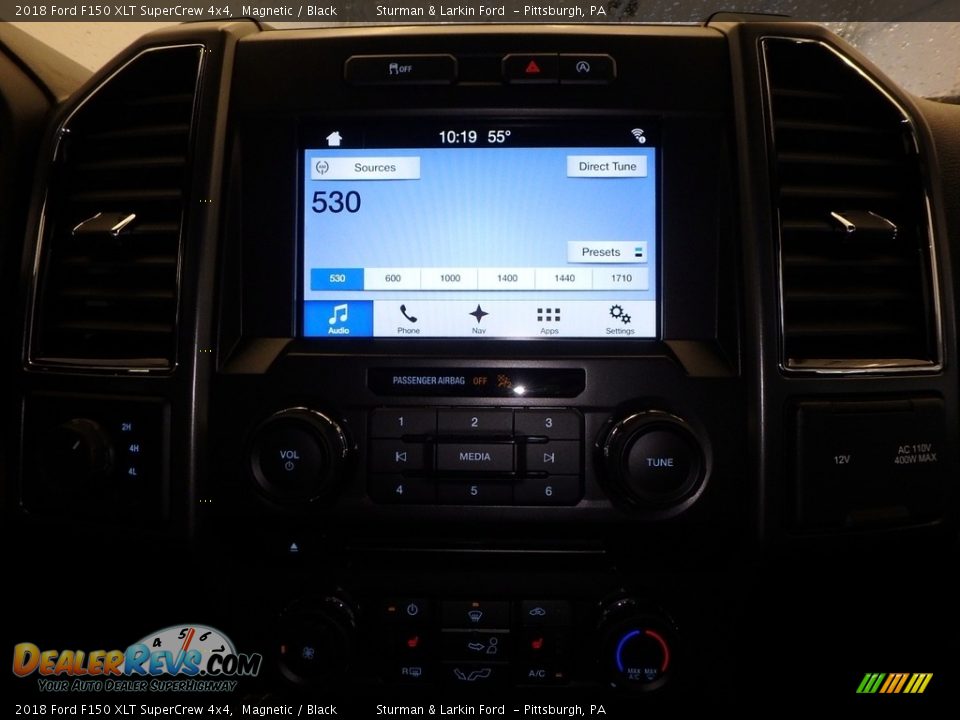 2018 Ford F150 XLT SuperCrew 4x4 Magnetic / Black Photo #13