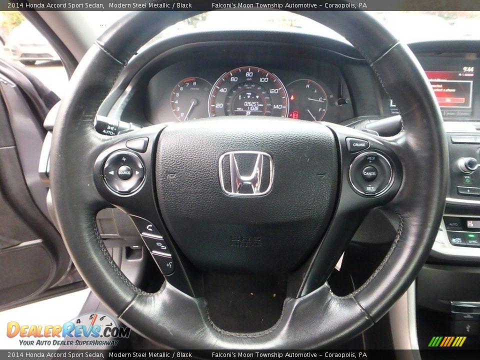2014 Honda Accord Sport Sedan Modern Steel Metallic / Black Photo #21