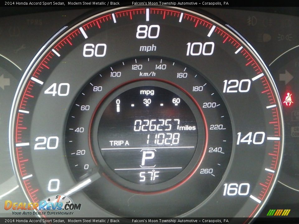 2014 Honda Accord Sport Sedan Modern Steel Metallic / Black Photo #24