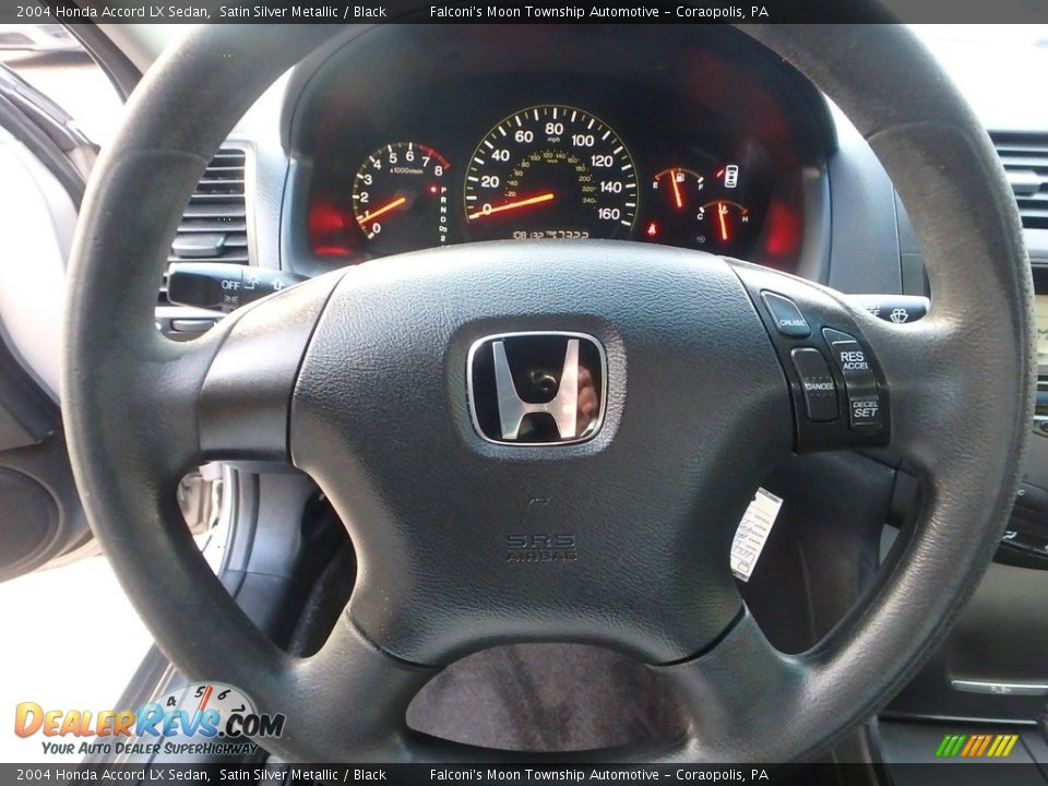 2004 Honda Accord LX Sedan Satin Silver Metallic / Black Photo #22