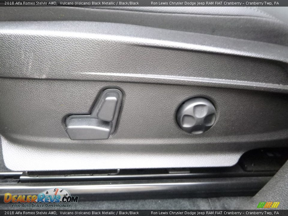 2018 Alfa Romeo Stelvio AWD Vulcano (Volcano) Black Metallic / Black/Black Photo #21