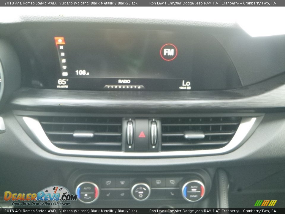 2018 Alfa Romeo Stelvio AWD Vulcano (Volcano) Black Metallic / Black/Black Photo #22