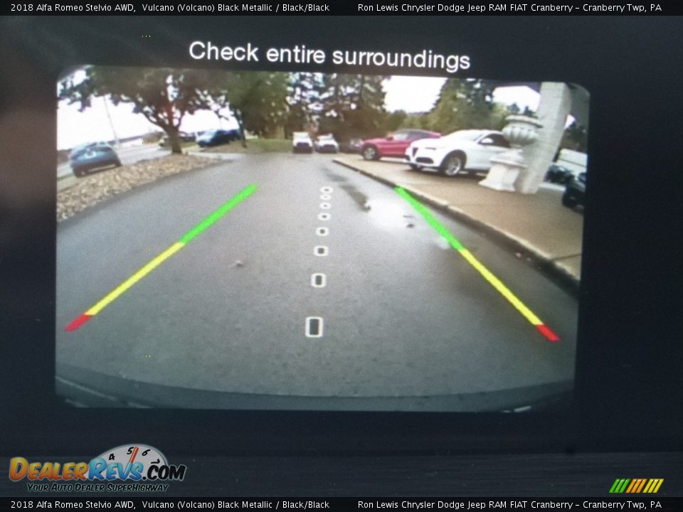 2018 Alfa Romeo Stelvio AWD Vulcano (Volcano) Black Metallic / Black/Black Photo #23