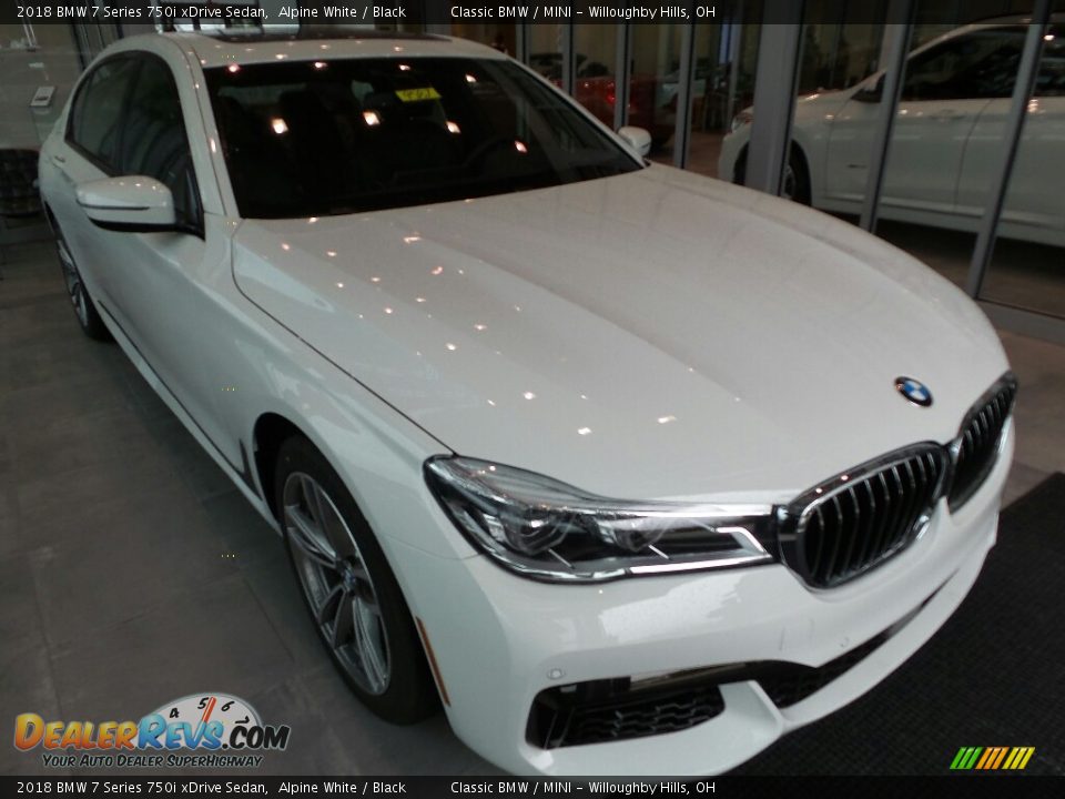 2018 BMW 7 Series 750i xDrive Sedan Alpine White / Black Photo #1