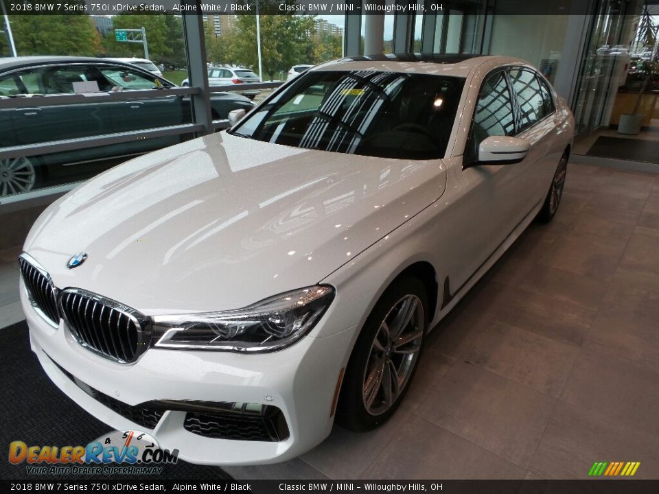 2018 BMW 7 Series 750i xDrive Sedan Alpine White / Black Photo #3