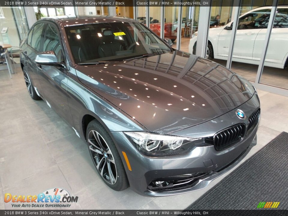2018 BMW 3 Series 340i xDrive Sedan Mineral Grey Metallic / Black Photo #1