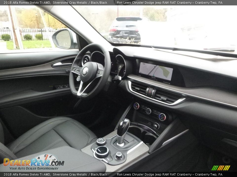 2018 Alfa Romeo Stelvio Ti AWD Silverstone Gray Metallic / Black/Black Photo #15