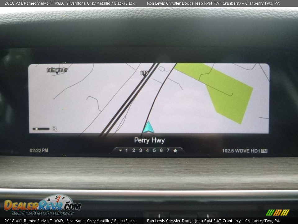 2018 Alfa Romeo Stelvio Ti AWD Silverstone Gray Metallic / Black/Black Photo #24